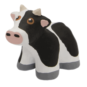 Small Mini Concrete Cow