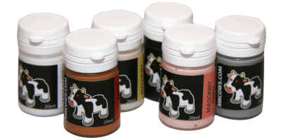 Click here to buy Mini Paint Pots of Smooth Mini Concrete Cow Masonry Paint (20ml)