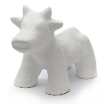 Paint-It-Yourself Mini Concrete Cow