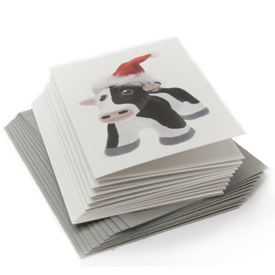 Christmas Cow Cards